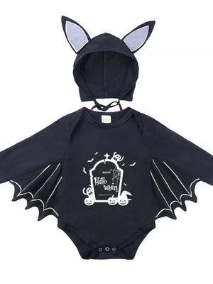 Children's Halloween Bat Bodysuit & Hat Costume Set — view 22