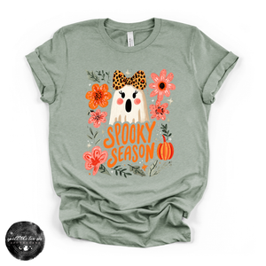 Spooky Season Girlie Ghost Tee | Cute Halloween Ghost Graphic T-Shirt — view 5