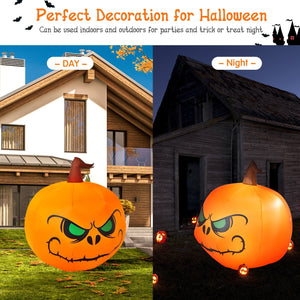 4 Feet Halloween Inflatable Pumpkin with Build-in LED Light — view 7