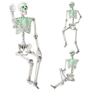 5.5 FT Halloween Skeleton Life-Size Posable for Indoor Outdoor Decoration — view 3