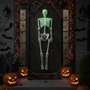 5.5 FT Halloween Skeleton Life-Size Posable for Indoor Outdoor Decoration — view 1