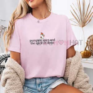 Christian Halloween Shirt – Cute Ghost Pumpkin Spice Coffee, Fall Jesus Tee, Women's Faith Apparel Gift — view 5