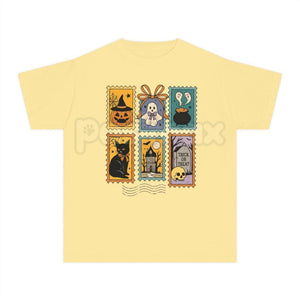 Halloween Cute Ghost Pumpkin Cat Shirt – Retro Ghost Tee, Spooky Cute Fall Outfit, Vintage Halloween Cat Shirt — view 5