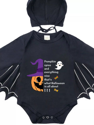 Children's Halloween Bat Bodysuit & Hat Costume Set — view 8