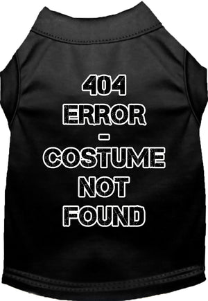 Halloween Costume Cat or Dog Shirt for Pets "404 Error Costume" — view 4