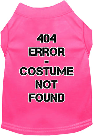 Halloween Costume Cat or Dog Shirt for Pets "404 Error Costume" — view 7