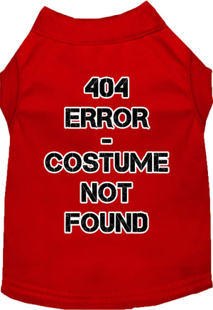 Halloween Costume Cat or Dog Shirt for Pets "404 Error Costume" — view 10