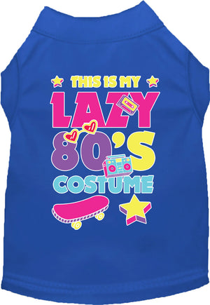 Halloween Costume Cat or Dog Shirt for Pets "Lazy 80's Costume" — view 8