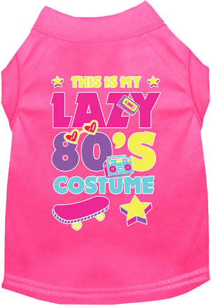 Halloween Costume Cat or Dog Shirt for Pets "Lazy 80's Costume" — view 7
