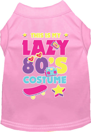 Halloween Costume Cat or Dog Shirt for Pets "Lazy 80's Costume" — view 5