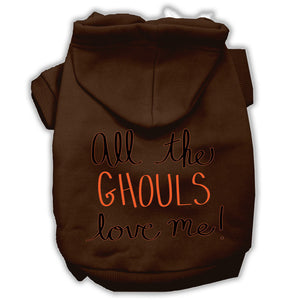 Halloween Pet Hoodie "All The Ghouls Love Me" — view 11