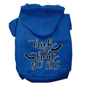 Halloween Pet Hoodie Screen Printed, "Trick Or Treat Yo' Self" — view 10