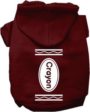 Halloween Pet Hoodie "Crayon Costume" — view 2