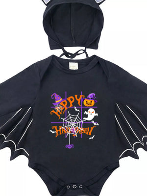Children's Halloween Bat Bodysuit & Hat Costume Set — view 14