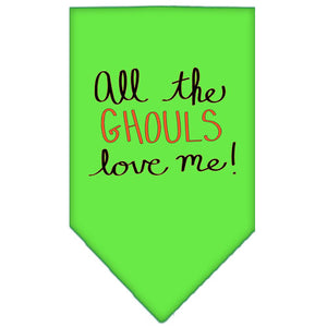 Halloween Pet and Dog Bandana Screen Printed, "All The Ghouls Love Me" — view 10