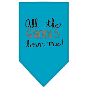 Halloween Pet and Dog Bandana Screen Printed, "All The Ghouls Love Me" — view 12