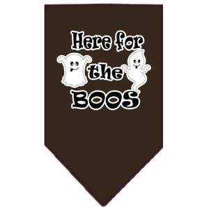 Halloween Pet and Dog Bandana Screen Printed, "Here For The Boos" — view 9