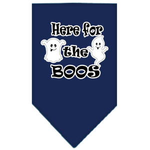 Halloween Pet and Dog Bandana Screen Printed, "Here For The Boos" — view 11