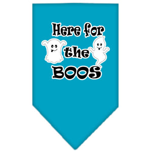 Halloween Pet and Dog Bandana Screen Printed, "Here For The Boos" — view 13