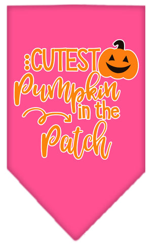 Halloween Pet and Dog Bandana Screen Printed, "Cutest Pumpkin In The Patch" — view 10