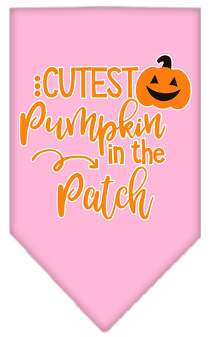 Halloween Pet and Dog Bandana Screen Printed, "Cutest Pumpkin In The Patch" — view 11