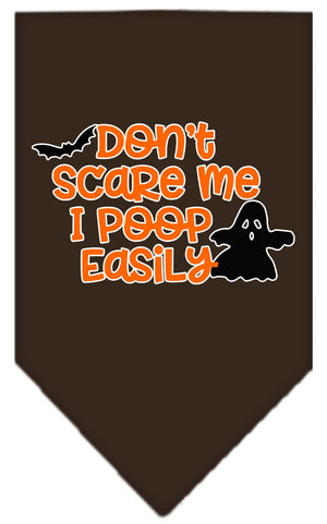 Halloween Pet and Dog Bandana, "Don't Scare Me, I Poop Easily" — view 11