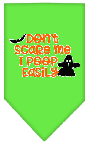 Halloween Pet and Dog Bandana, "Don't Scare Me, I Poop Easily" — view 12