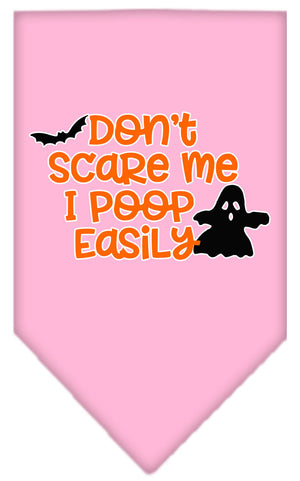 Halloween Pet and Dog Bandana, "Don't Scare Me, I Poop Easily" — view 10