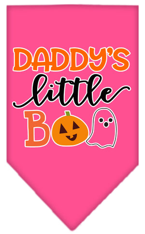 Halloween Pet and Dog Bandana Screen Printed, "Daddy's Little Boo" — view 9