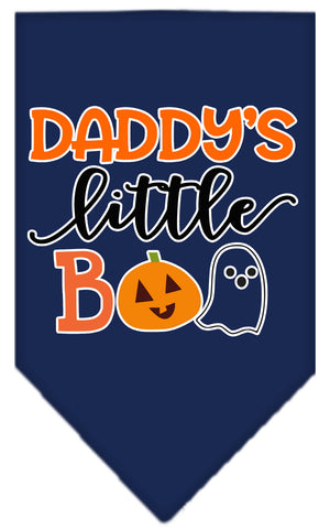 Halloween Pet and Dog Bandana Screen Printed, "Daddy's Little Boo" — view 11