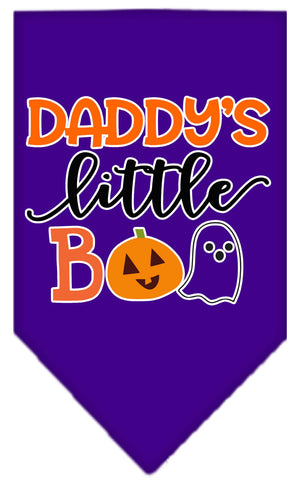 Halloween Pet and Dog Bandana Screen Printed, "Daddy's Little Boo" — view 12