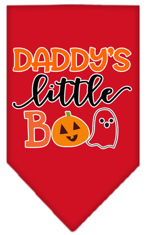 Halloween Pet and Dog Bandana Screen Printed, "Daddy's Little Boo" — view 13