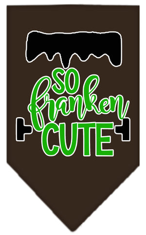 Halloween Pet and Dog Bandana Screen Printed, "So Franken Cute" — view 10