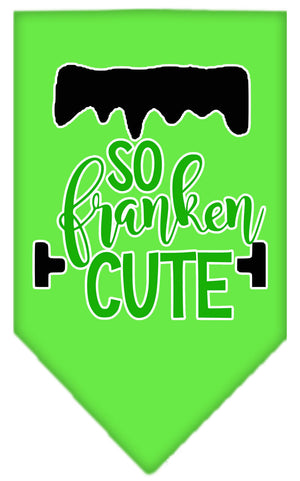 Halloween Pet and Dog Bandana Screen Printed, "So Franken Cute" — view 11