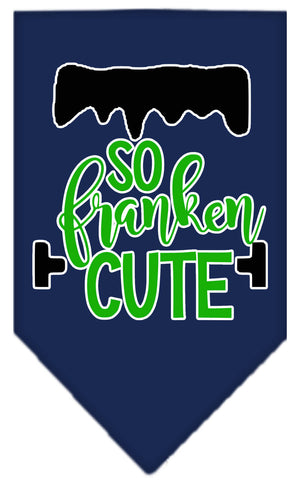 Halloween Pet and Dog Bandana Screen Printed, "So Franken Cute" — view 12