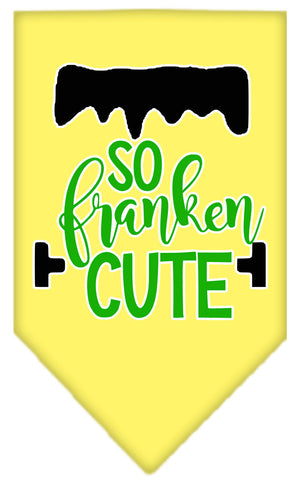 Halloween Pet and Dog Bandana Screen Printed, "So Franken Cute" — view 14