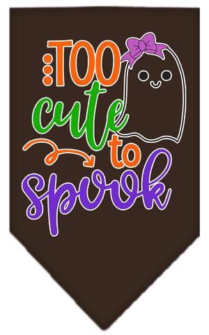 Halloween Pet and Dog Bandana, "Too Cute To Spook - Girly Ghost" — view 11