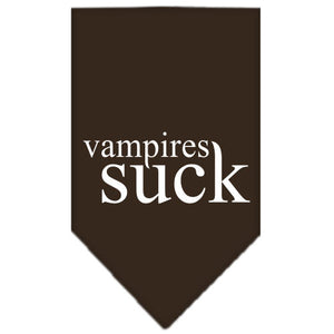 Halloween Pet and Dog Bandana Screen Printed, "Vampires Suck" — view 11