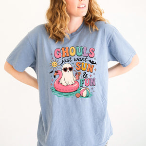 Summerween Shirt - Retro Spooky Beach Tee | Pastel Goth Halloween Summer Top — view 5
