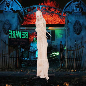6FT Halloween Animated Standing Mummy with LED Red Glowing Eyes — view 5