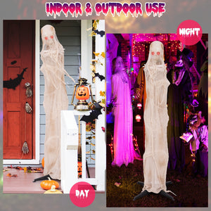 6FT Halloween Animated Standing Mummy with LED Red Glowing Eyes — view 8