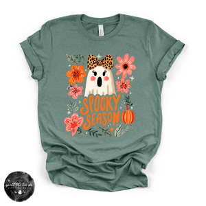 Spooky Season Girlie Ghost Tee | Cute Halloween Ghost Graphic T-Shirt — view 6