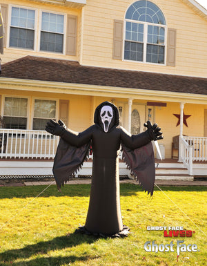 6 FT Ghost Face Lawn Light Up Inflatable — view 1