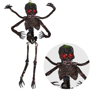 6 Feet Animated Halloween Decoration with 4 Arms Red LED-lit Eyes & Spooky Sounds — view 3