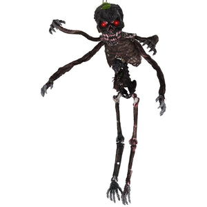 6 Feet Animated Halloween Decoration with 4 Arms Red LED-lit Eyes & Spooky Sounds — view 4