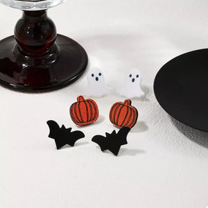 3 Piece Halloween-Themed Stud Earrings — view 1
