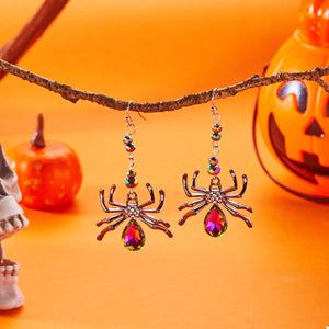 Halloween Spider Dangle Earrings — view 4