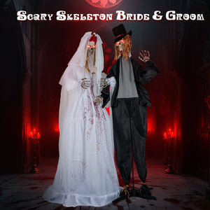 Halloween Animatronic Standing Bride 7.2 FT Haunted House Decoration — view 6
