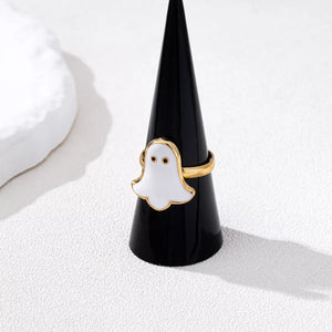 Halloween Ghost 18K Gold-Plated Ring — view 4