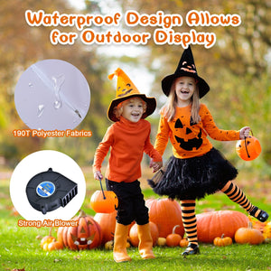 2 Pack 3 Feet Halloween Inflatable Eyeballs with Air Blower — view 6